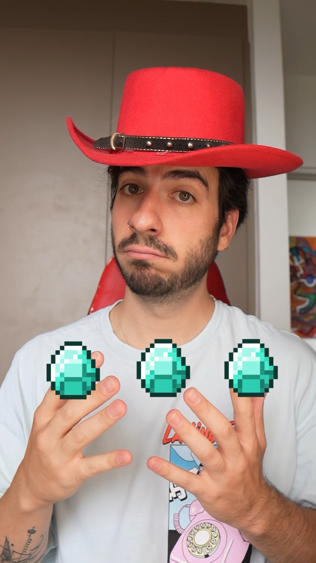 #ad Tengo 10 segundos para conseguir 3 diamantes. #Minecraft15