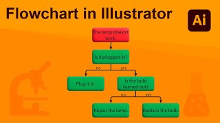 How to draw a flowchart in Adobe Illustrator screenshot 4