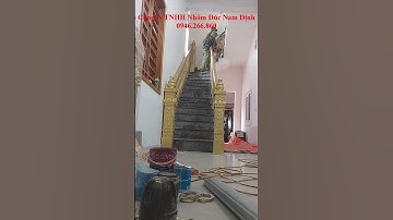 ✅ Lắp đặt cầu thang nhôm đúc tại Nghệ An