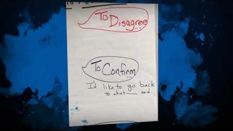 Teaching Accountable talk