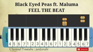 Black Eyed Peas Ft. Maluma - Feel The Beat - Melodica Tutorial