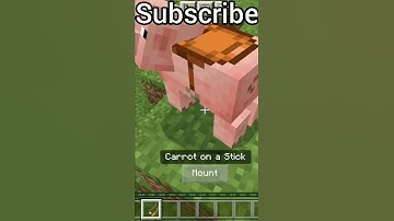How to tame and ride pig in minecraft easily #shorts #minecraft