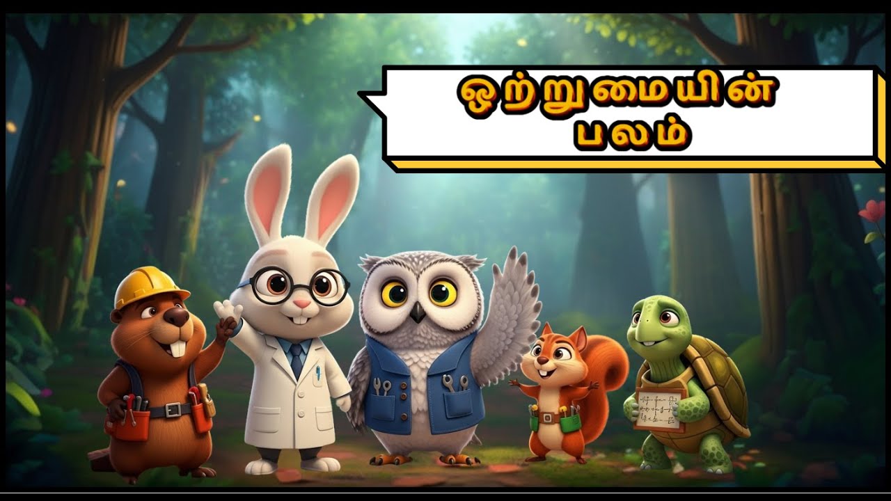 ஒற்றுமையின் பலம் / RABBIT STORY / “Kids Science Story: How Animals Saved the Forest with Mirrors!”