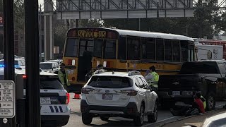 WATCH LIVE: Police on scene of Tyler ISD bus crash near South Broadway Ave., Loop 323