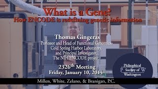 PSW 2326 What is a Gene? | Tom Gingeras Profile