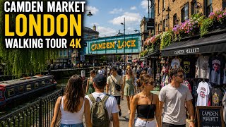 Camden Market London Walking Tour 4K 2026 | Exploring Vibrant Street Life &amp; Real London Atmosphere