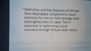 Optimizing Cloud Solutions with Virtual Data Rooms Jaker Tech Guide