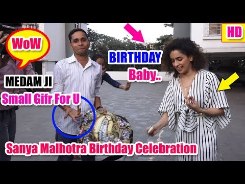 Photograph Actress Sanya Malhotra Birthday Celebration With Media | Full Video