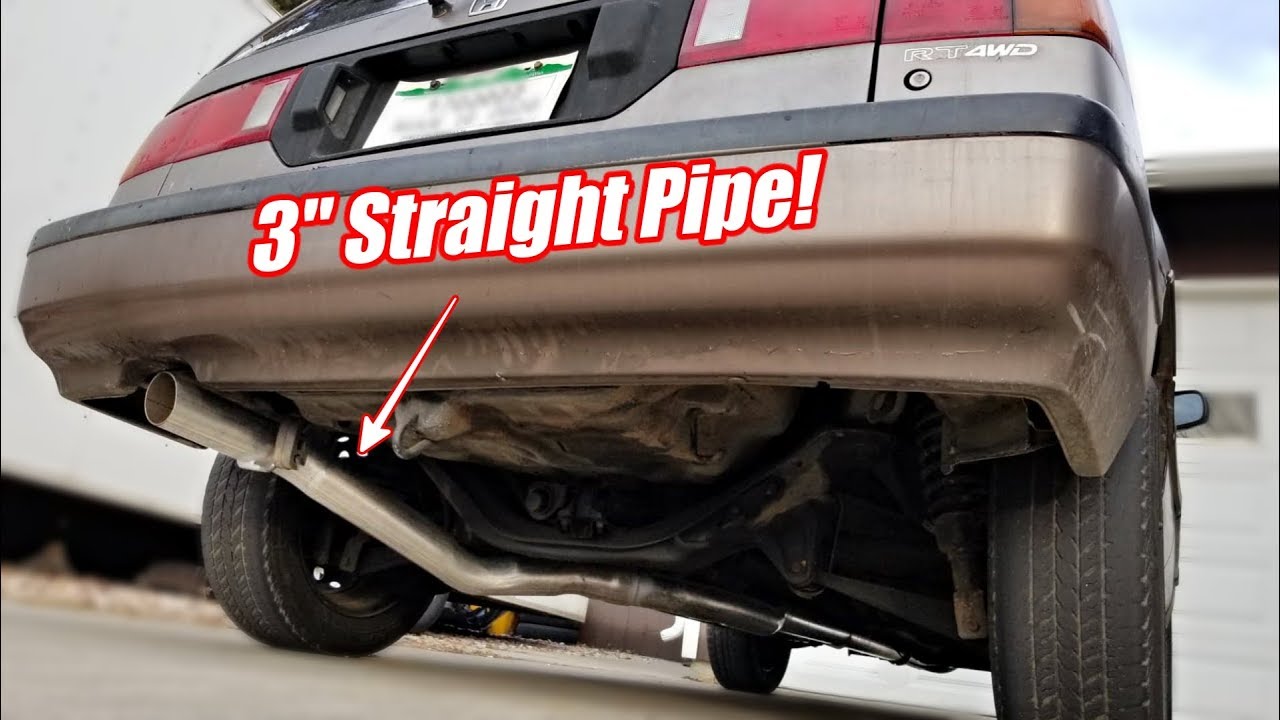 New Exhaust for the Turbo Civic Wagon! YouTube