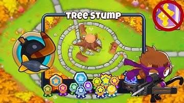Tree Stump [Primary Monkeys Only] Guide | No Monkey Knowledge | BTD 6 (2023 Updated) 4K