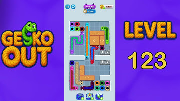 Gecko Out Level 123 Solution  | Step by Step Walkthrough