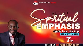 WEEK OF SPIRITUAL EMPHASIS | 07.07.2021 | DAY 1