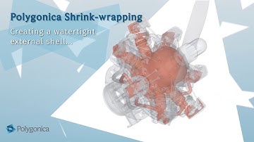 Shrink-wrapping to remove internal STL geometry with Polygonica at EMO Hannover 2019