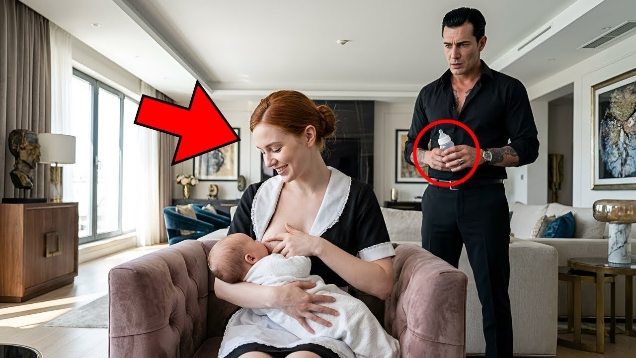 El bebé del jefe de la mafia no quería comer hasta que la criada le dio leche materna y se salvo