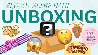 MASSIVE $1,000 slime haul~ unboxing slimes from all over the world!