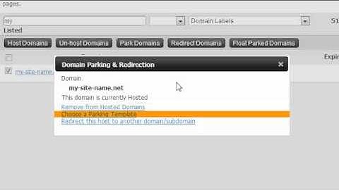 How to park a single or multiple domains - OzeVision Web Hosting Tutorial