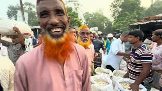 চানপুর রসুন পেঁয়াজের পাইকারি হাট দাদা🌱🙂#monirul #farmer 