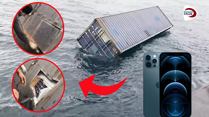 KONTENA ILIYOANGUSHWA NA MELI BAHARINI ILIOKOTWA NA KUKUTWA IKIWA IMEJAA SIMU AINA YA I PHONE 12 DU!