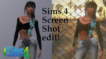 Sims 4 | Editing Screenshots | Gimp