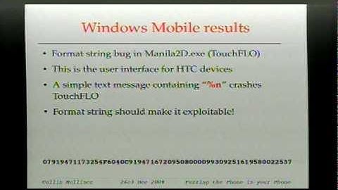 26C3: Fuzzing the Phone in your Phone 4/4