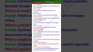 ❤‍🔥 Computer Interview Questions &amp; Answers 💻 | Top Interview Questions #Shorts
