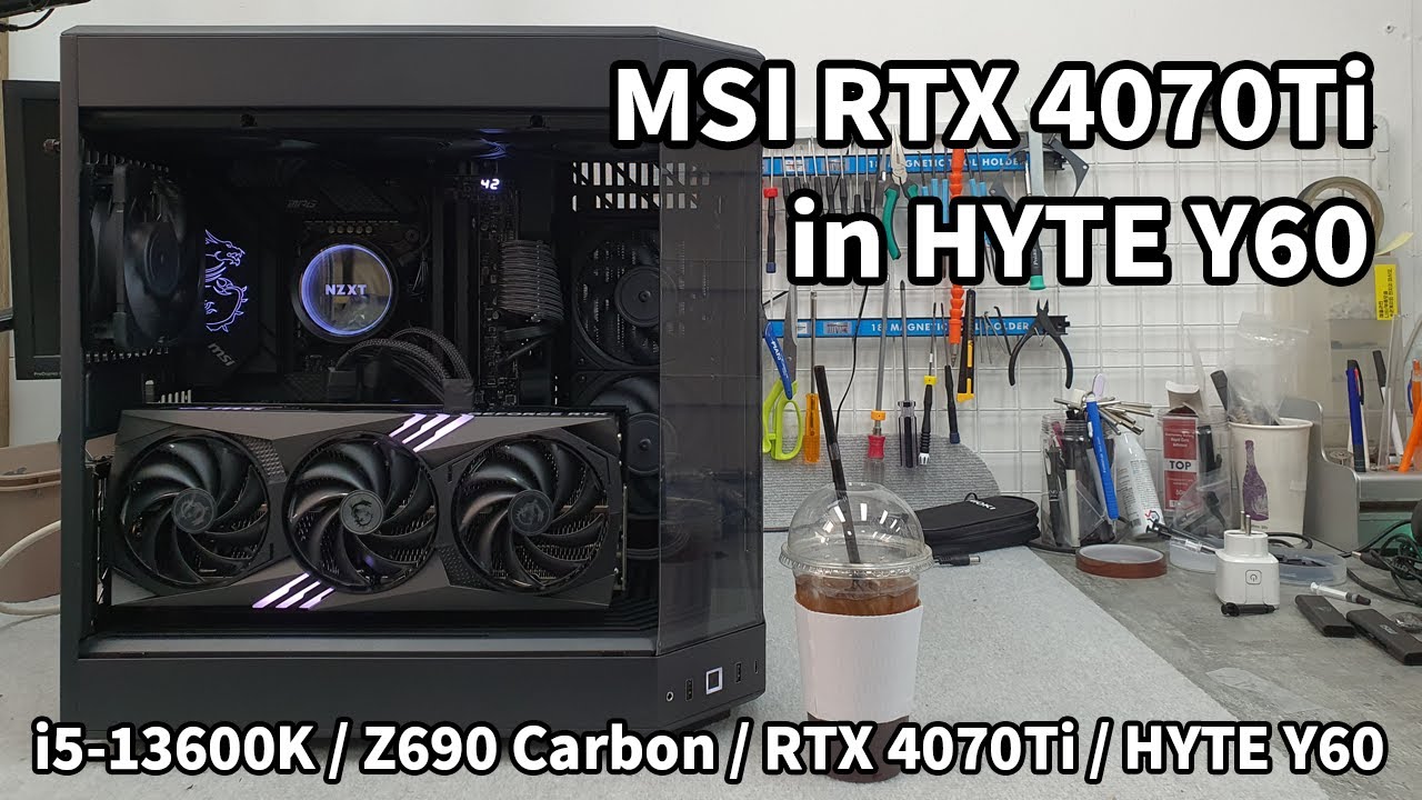 HYTE Y60 RTX 4070TI ゲーミング PC（HYTE Y70 Touch Snow White 
