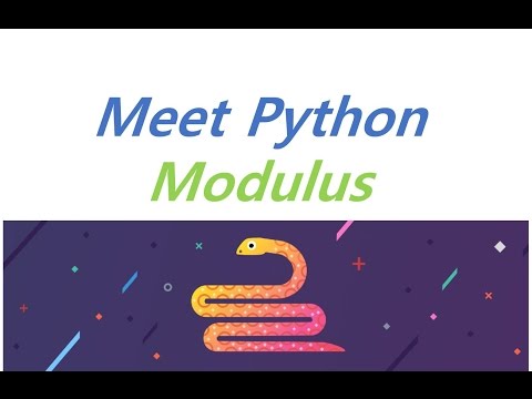 [Python] meet python - Modulus ★bambi coding