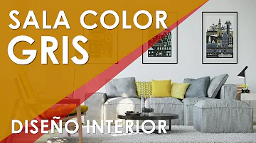 ¿Qué significa el color gris en una sala?
