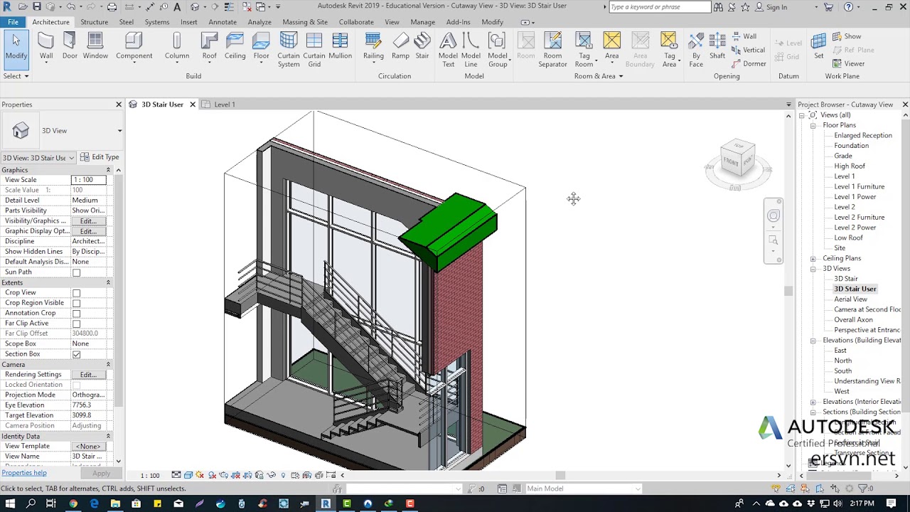 Hướng Dẫn Sử Dụng Revit Architecture 2019 | Bài 69: Tìm Hiểu Về Section Box