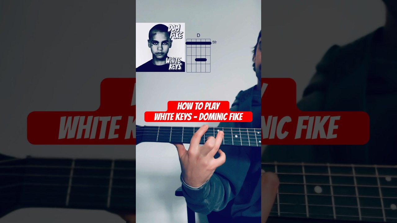 HOW TO PLAY: White Keys - ​⁠@dominicfike #guitartutorial #guitartabs #acousticguitar #unreleased