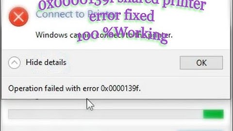 0x0000139f Shared Printer Error  100% Working and Fixed in Windows 10 and Win 11