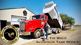 Dump Truck Aluminum Tank Repair!