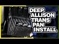 PPE Heavy Duty Deep Allison Trans Pan Install: Chevy Duramax