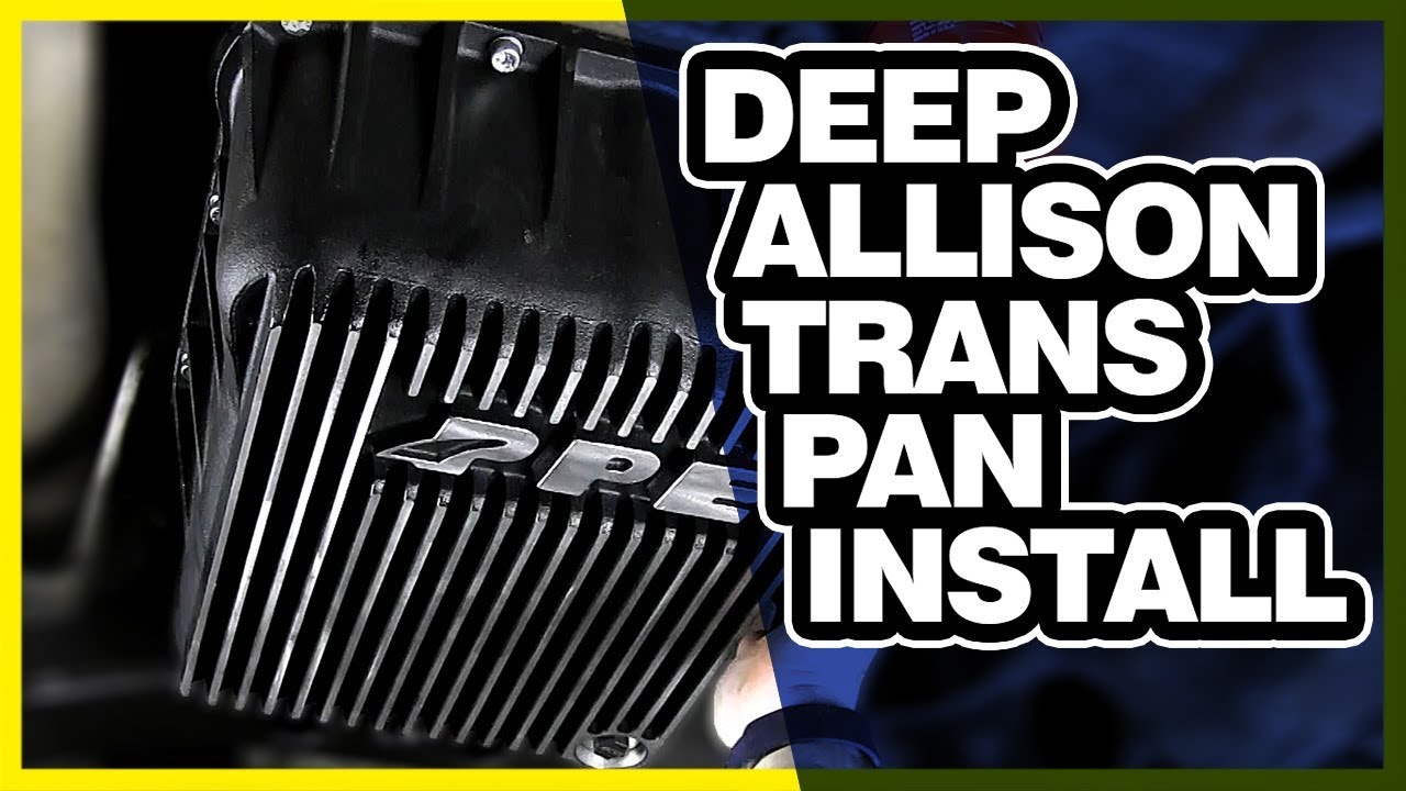 PPE Heavy Duty Deep Allison Trans Pan Install Chevy Duramax YouTube