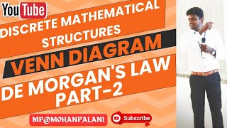 Discrete Mathematical Structures(DMS)|Venn diagram- De Morgan's Law(Part-2)|In Tamil