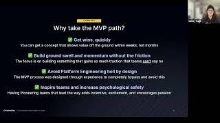 Platform Engineering from Minimum Viable Platform to scale