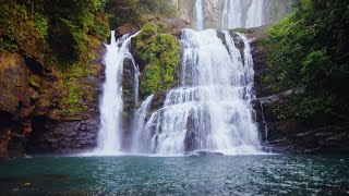 Suara air terjun mengalir deras untuk terapi meditasi dan masteran burung