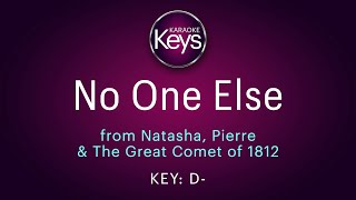 No One Else ... from 'Natasha, Pierre & The Great Comet of 1812' ... Karaoke Piano with Lyrics