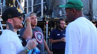 Mac Miller & Tyler the Creator  Backstage at Mad Decent Block Party 2017