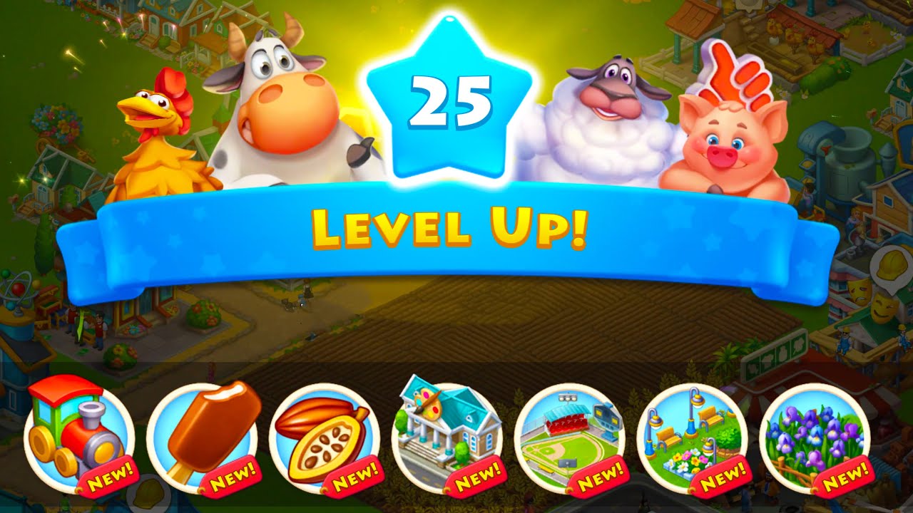 Township Game Level 25 Gameplay New Update Farming, Factories