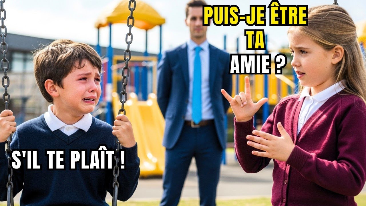 Puis-je être ton amie , dit la pauvre fille, sans savoir que c'était le fils muet d'un milliardaire.