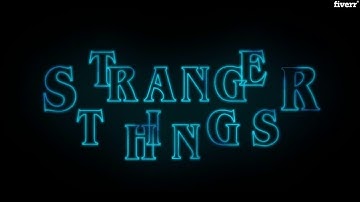 Create custom stranger things cinematic intro with your text - Best Logo Animation service