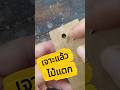 เจาะไม้แล้วรูออกแตกทำอย่างไร#คลิปนี้ต้องฟีด