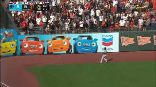 AUSTIN SLATER WALK OFF DOUBLE IN THE 10TH | Miami Marlins @ SF Giants 4-8-2022