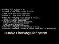 How to Disable automatic Disk Check In windows 7/8.1/10