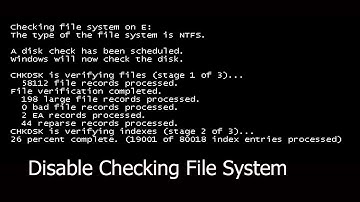How to Disable automatic Disk Check In windows 7/8.1/10