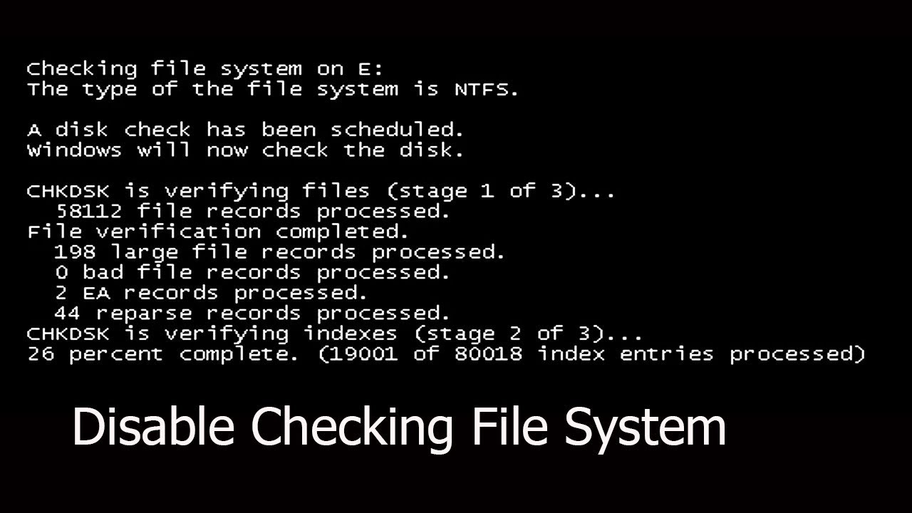how-to-disable-automatic-disk-check-in-windows-7-8-1-10-youtube