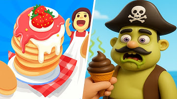 Sandwich Run Vs Pancake Run - All Level Gameplay Android,iOS - NEW UPDATE F15