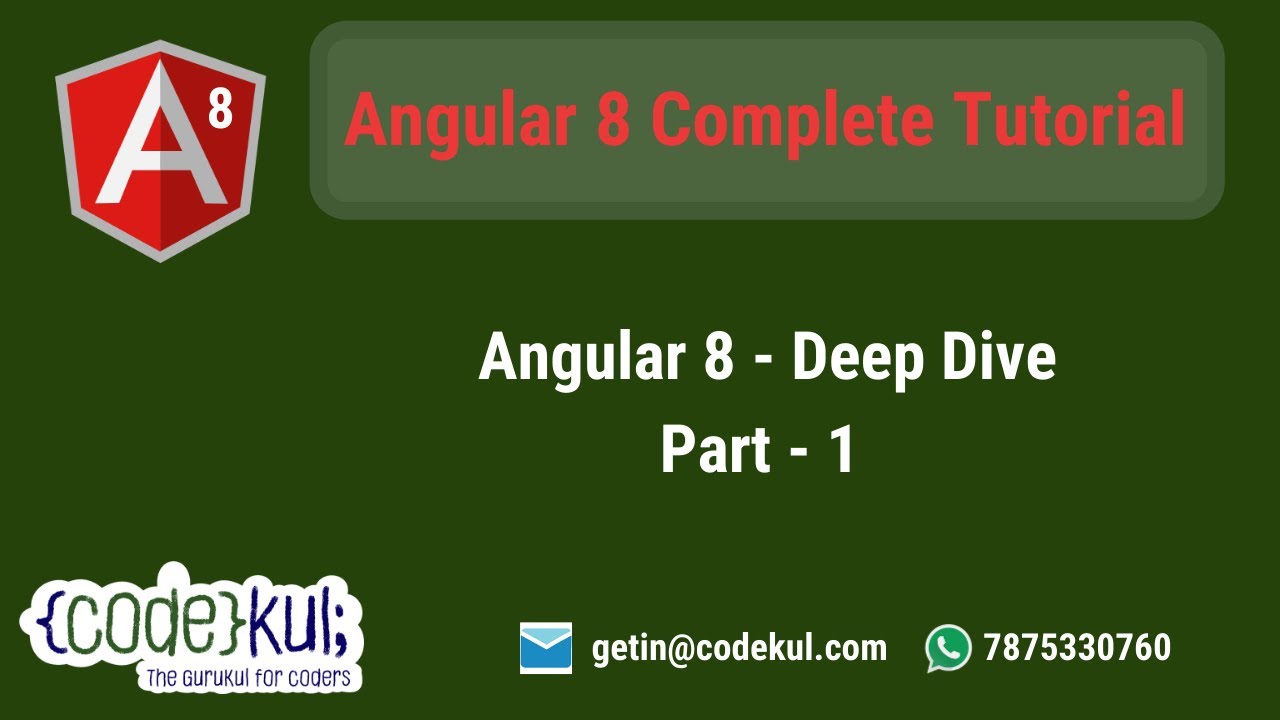 Angular 8 - Deep Dive to Components Part 1 - YouTube