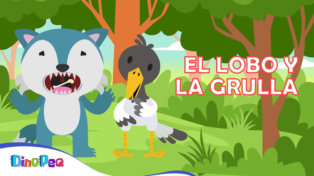 El lobo y la grulla 🐺🦴| FÁBULAS para REFLEXIONAR | CUENTOS para NIÑOS